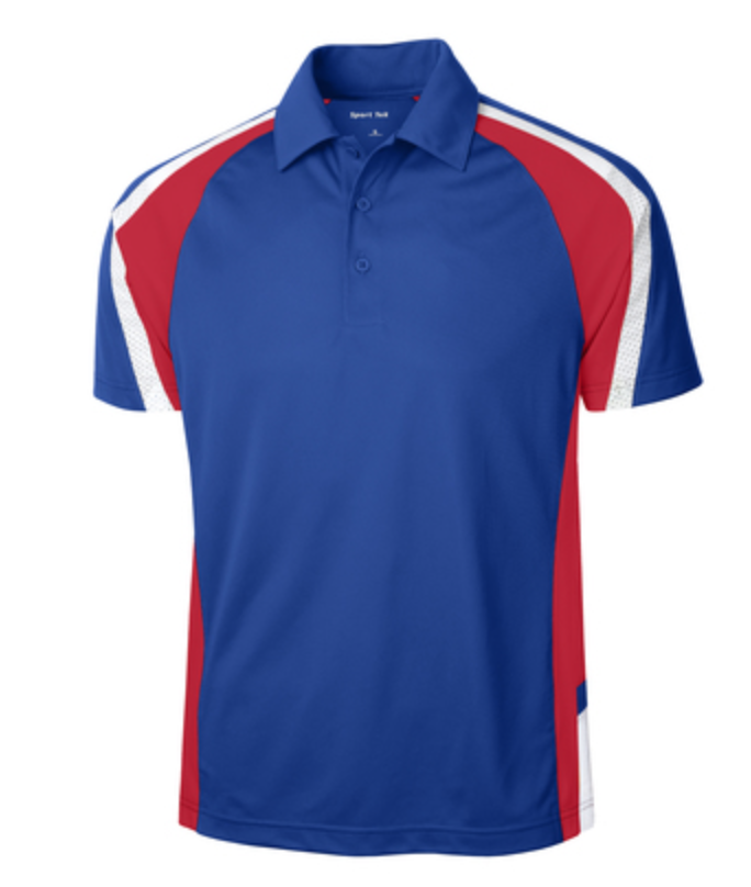 Tricolor Micropique Sport-Wick Polo ST654 Sport-Tek